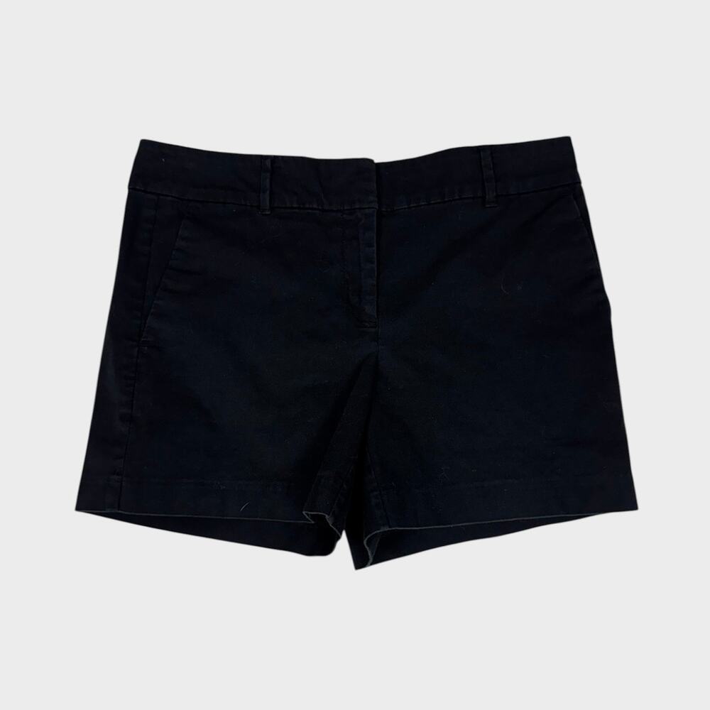 Ann Taylor Factory Signature Womens Size 4 Black Shorts Cotton Spandex